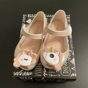 NIB Mini Melissa Ultragirl Unicorn Ballet Flat